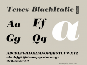 Tenez-BlackItalic