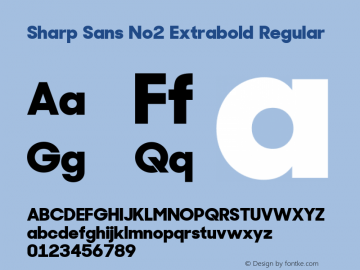 Sharp Sans No2 Extrabold