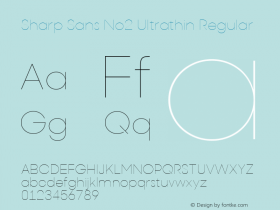 Sharp Sans No2 Ultrathin