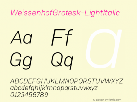 WeissenhofGrotesk-LightItalic