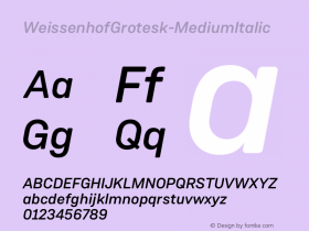 WeissenhofGrotesk-MediumItalic