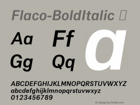 Flaco-BoldItalic