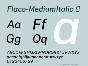 Flaco-MediumItalic