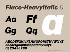 Flaco-HeavyItalic