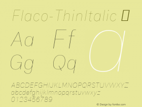 Flaco-ThinItalic