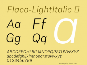 Flaco-LightItalic