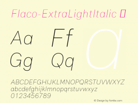 Flaco-ExtraLightItalic