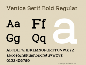 Venice Serif Bold