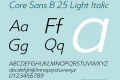 Core Sans B 25 Light