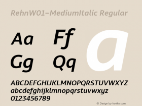 Rehn-MediumItalic