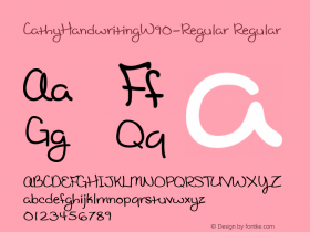 CathyHandwriting-Regular