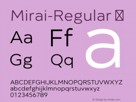 Mirai-Regular