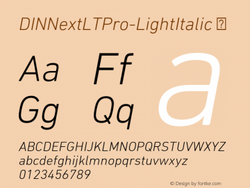 DINNextLTPro-LightItalic