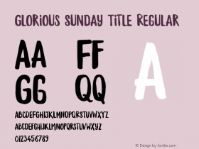 Glorious Sunday Title