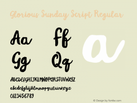 Glorious Sunday Script