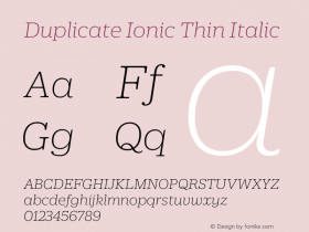 Duplicate Ionic Thin