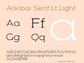 Arkibal Serif Lt