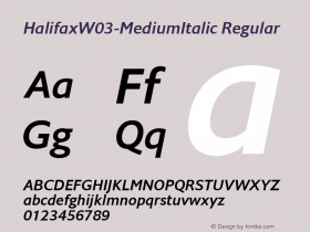 Halifax-MediumItalic