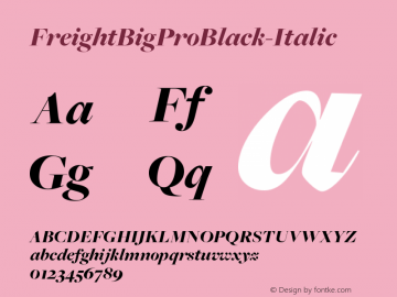 FreightBigProBlack-Italic