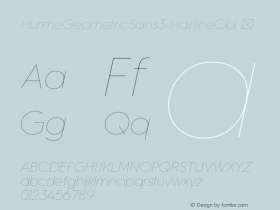 HurmeGeometricSans3-HairlineObl