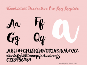 Wanderlust Decorative Pro Reg