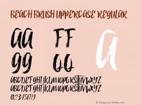 Beach Brush UPPERCASE