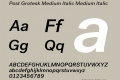 Post Grotesk Medium Italic