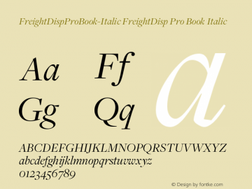 FreightDispProBook-Italic