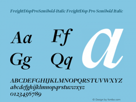 FreightDispProSemibold-Italic