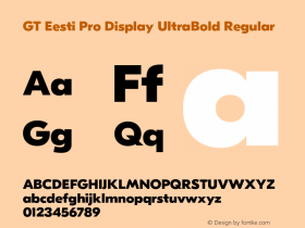 GT Eesti Pro Display UltraBold