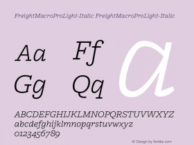 FreightMacroProLight-Italic