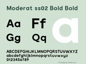 Moderat ss02 Bold