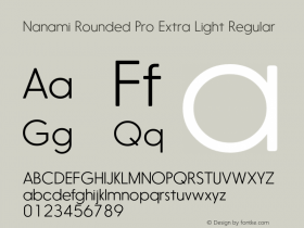 Nanami Rounded Pro Extra Light