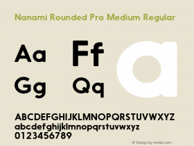 Nanami Rounded Pro Medium