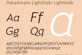 Pseudonym-LightItalic