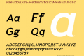 Pseudonym-MediumItalic