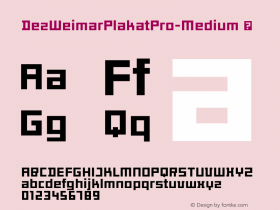 DezWeimarPlakatPro-Medium