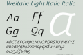 Weitalic Light Italic