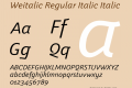 Weitalic Regular Italic