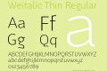 Weitalic Thin