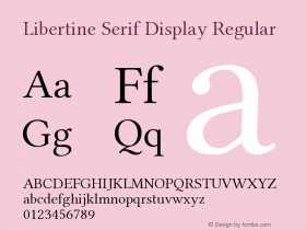 Libertine Serif Display