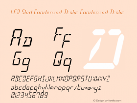 LED Sled Condensed Italic