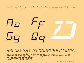 LED Sled Expanded Italic