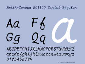 Smith-Corona EC1100 Script