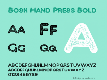 Bosk Hand Press