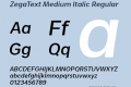 ZegaText Medium Italic