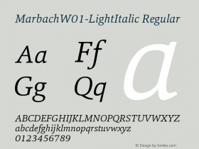 Marbach-LightItalic