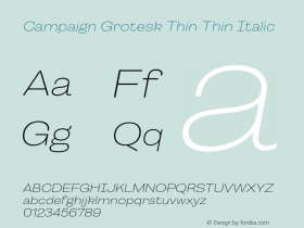 Campaign Grotesk Thin