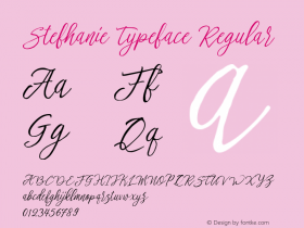 Stefhanie Typeface