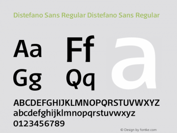 Distefano Sans Regular